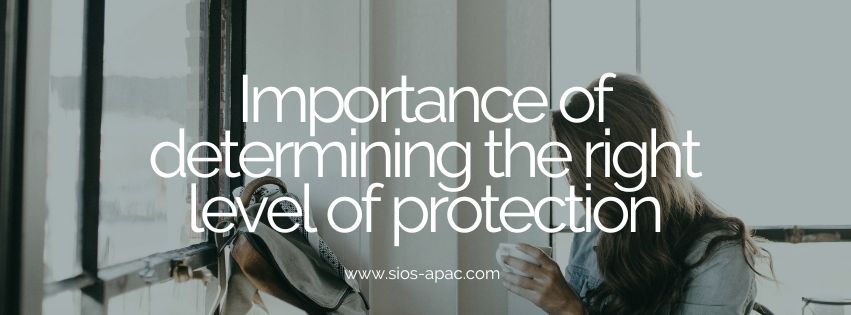 Importance of determining the right level of protection